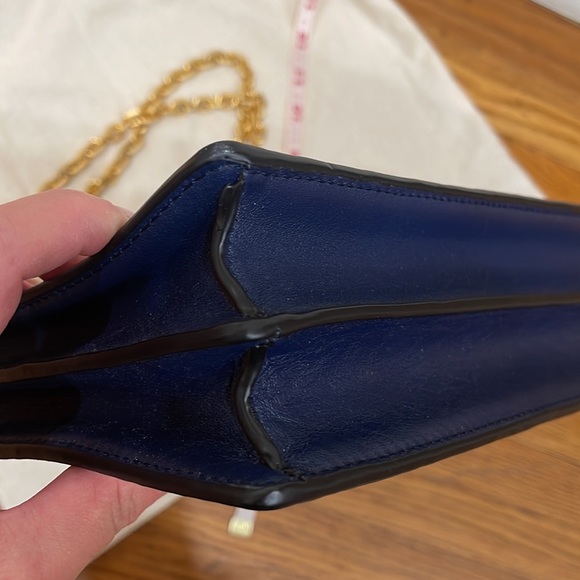 TORY BURCH - Gemini Link Snake Ladies Medium Leather Chain Shoulder Bag - Picture 16 of 17